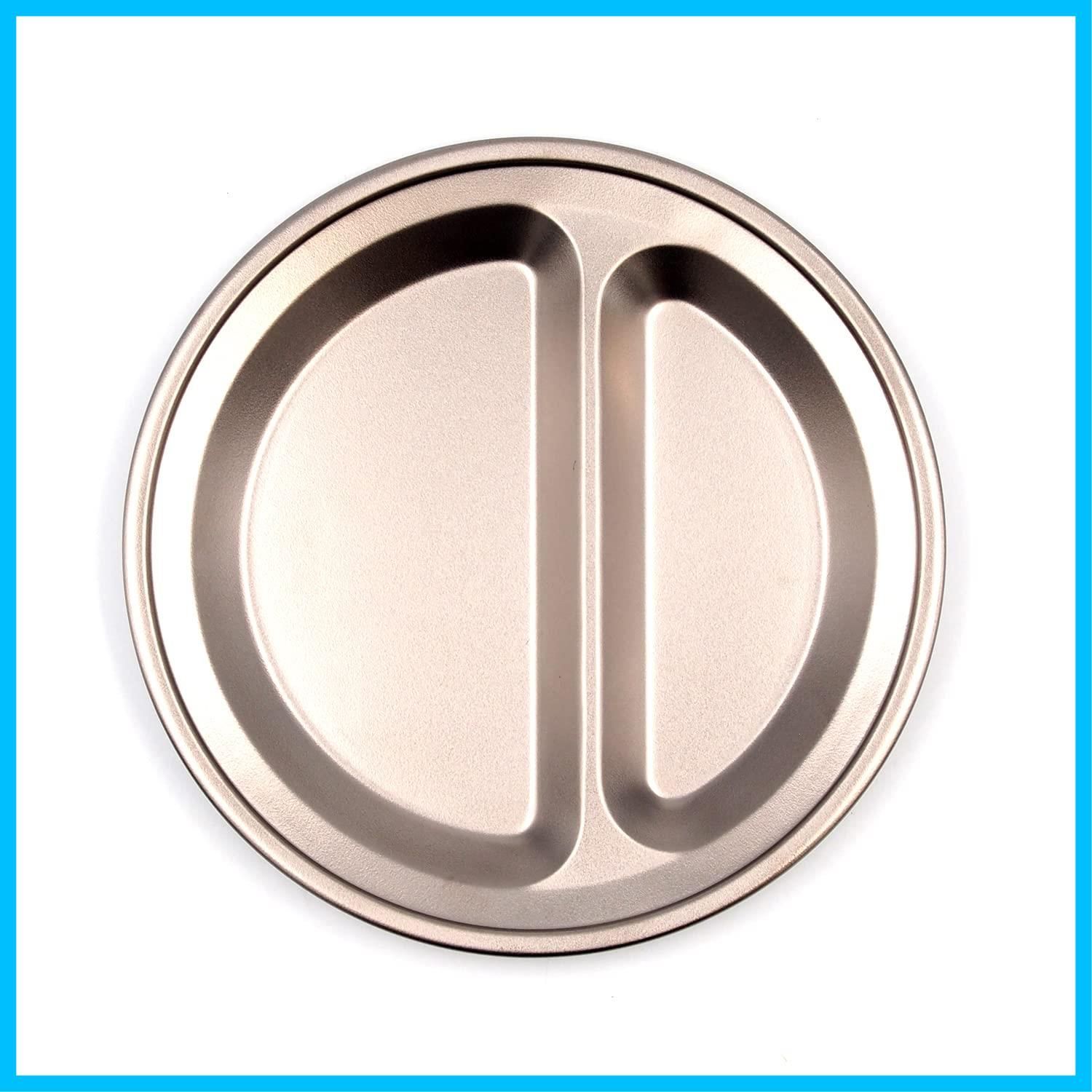 ランチプレート 2ツ割 純チタン 丸型プレート 燕三条製 村の鍛冶屋 MK 7740