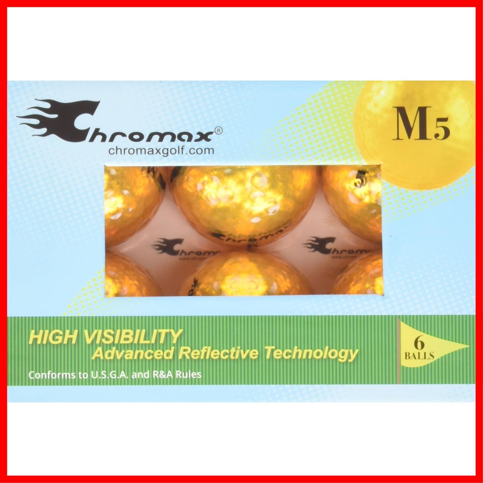 商品 Chromax Metallic M5 ゴルフボール 6個パック