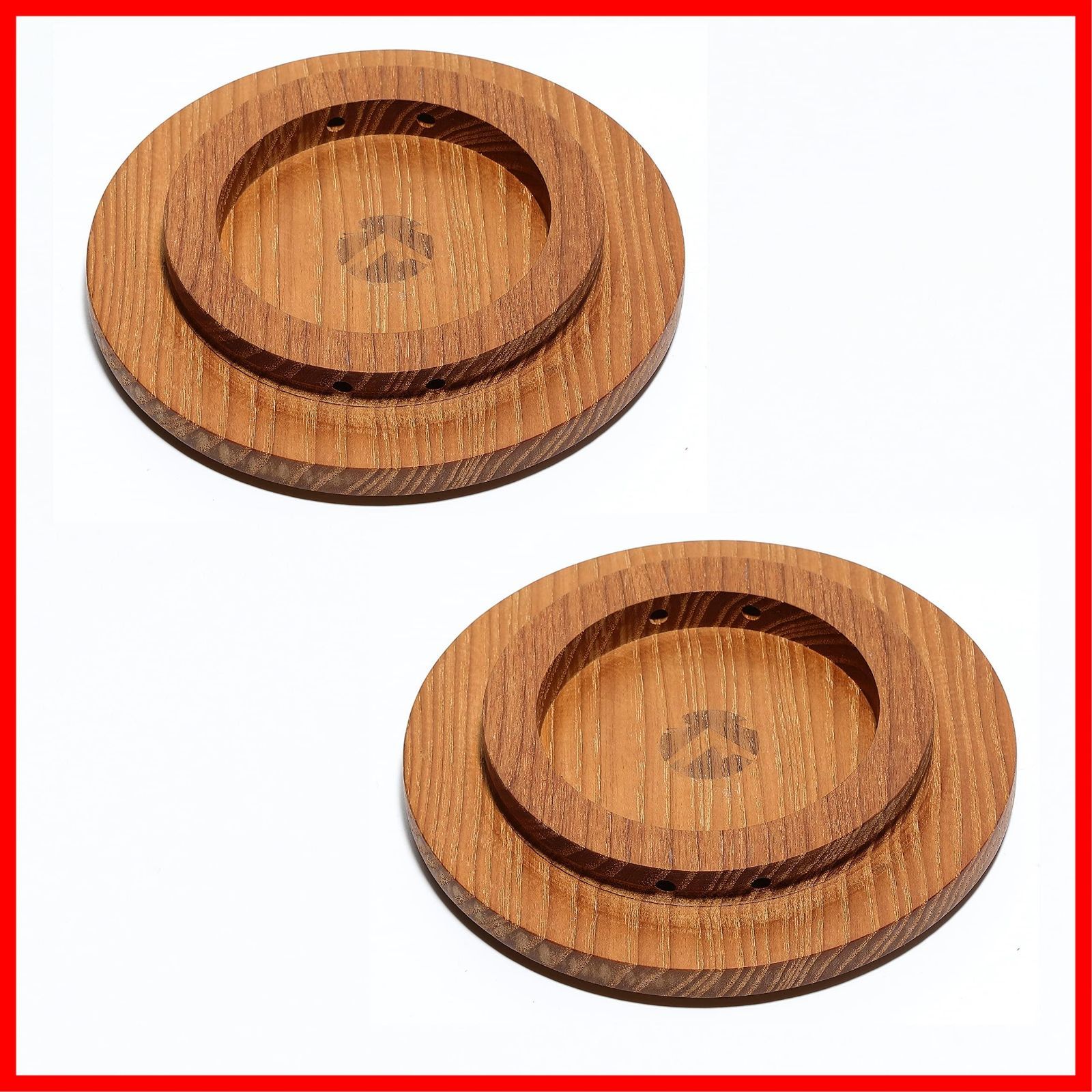 在庫 φ12cm 2点 ウッドコースター 無垢材 ウォールナット S-MG-2P 蓋 リッド シェラカップ MOON キャンピングムーン CAMPING