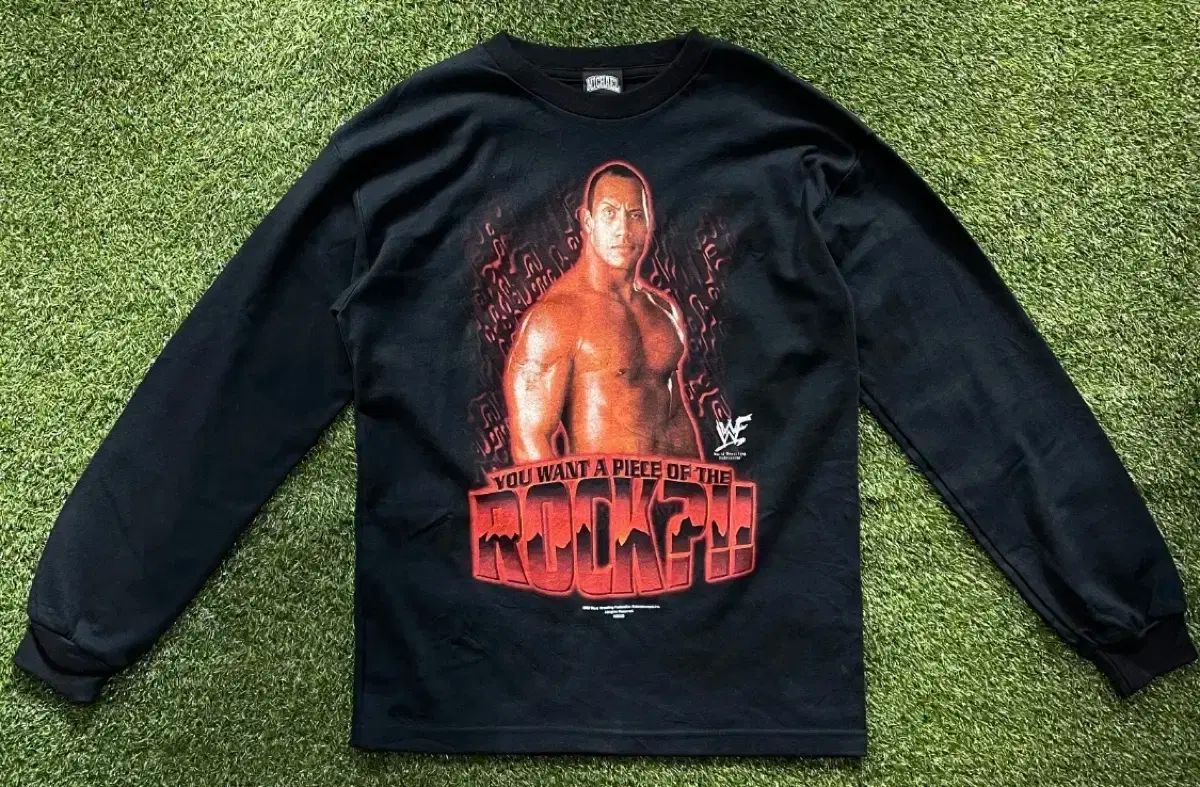 2002 ヴィンテージ WWF ザ ロック レスリング シャツ