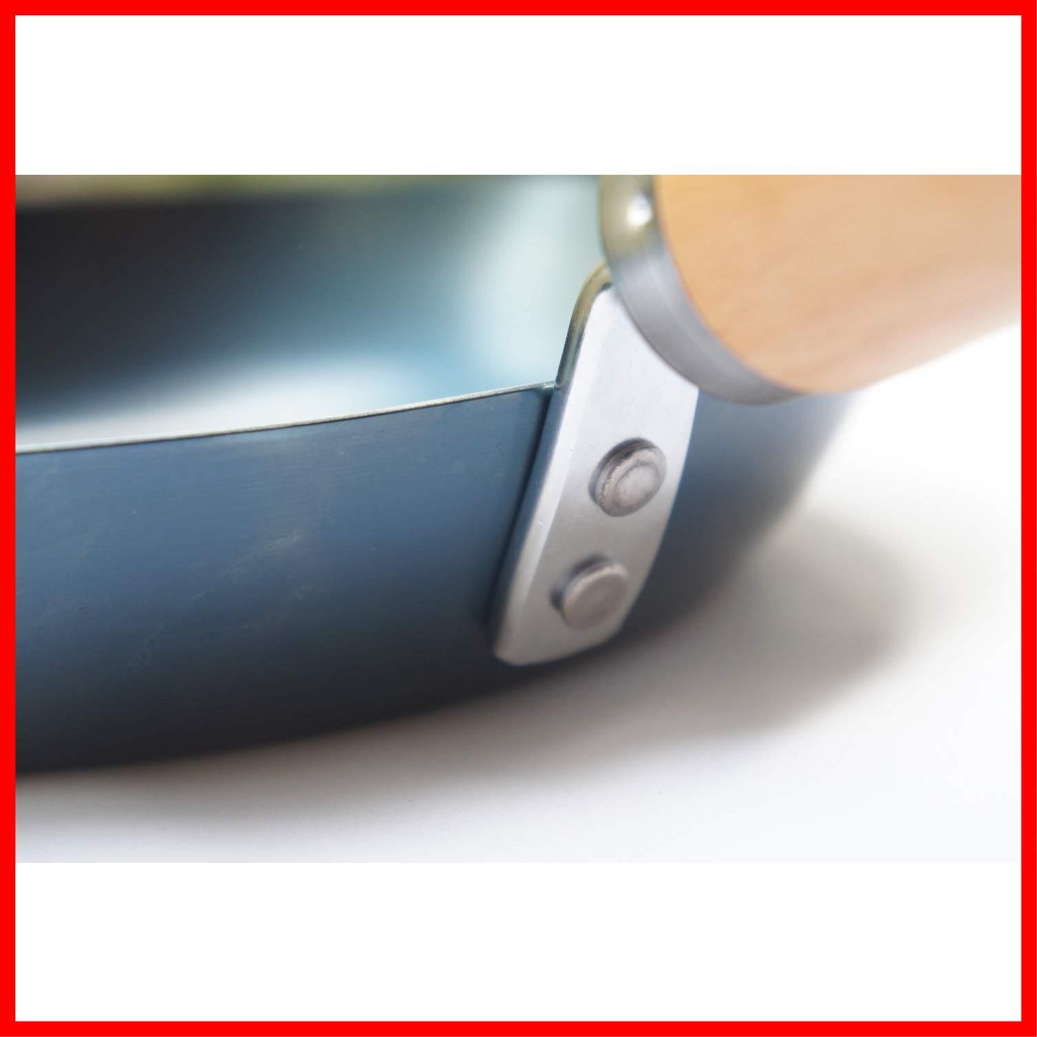 白木ハンドル 軽量化 26cm シーズニング不要 フック付き アウトドア 使いこむほどに育つ鉄フライパン キャンプ