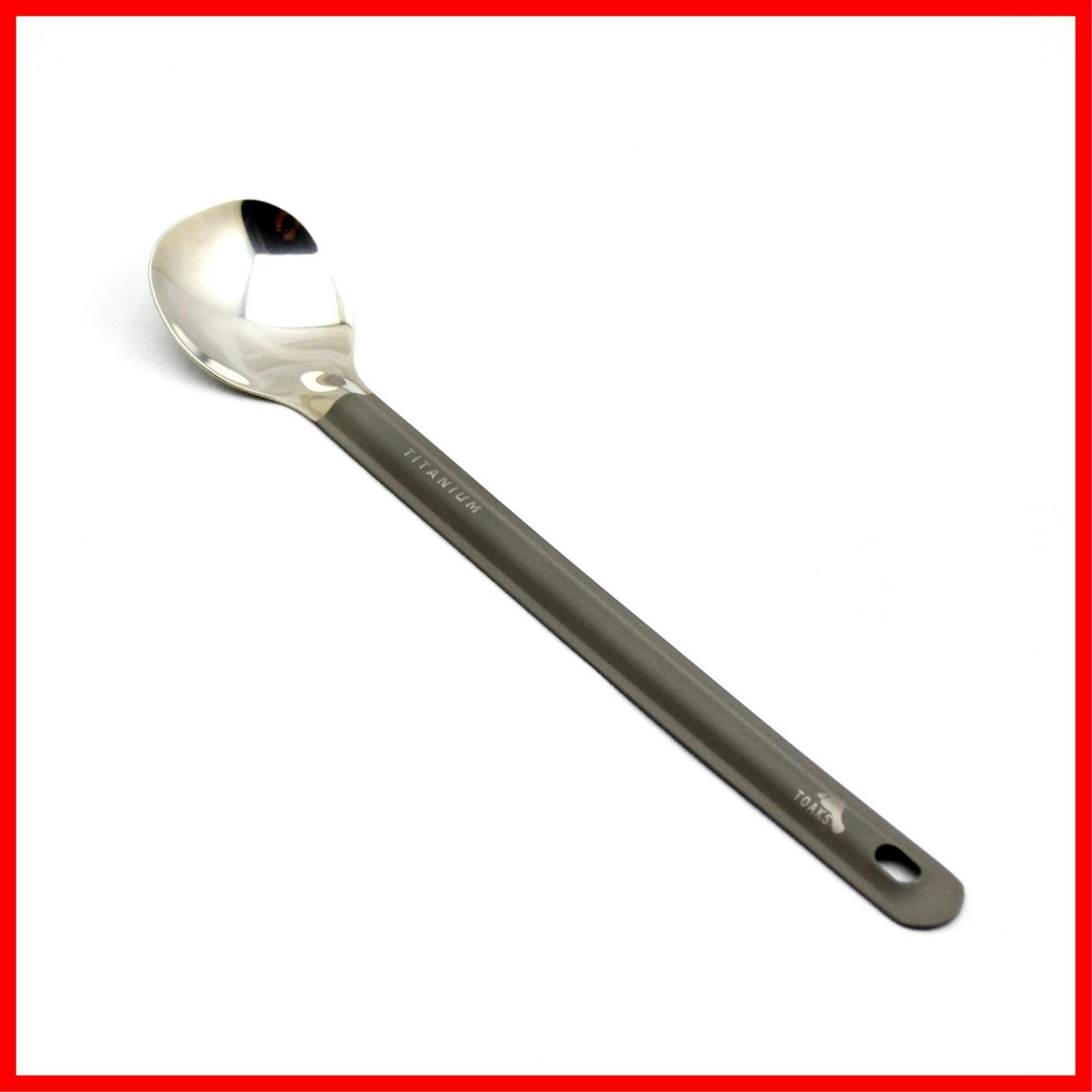 トークス TOAKS チタン磨かれたボウルを持つロングハンドルスプーン SLV-11