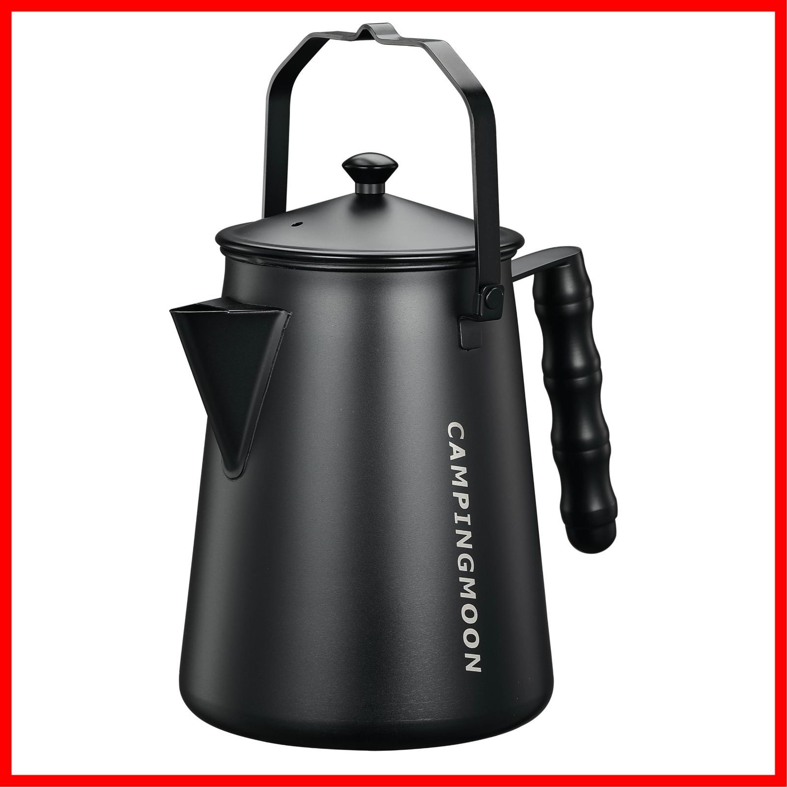 新着商品 黒ギア 1.5L ステンレス304 一体成形 キャンプケトル ファイアープレイスケトル BKSW-6 直火 黒 ケトル 焚き火 MOON キャンピングムーン CAMPING