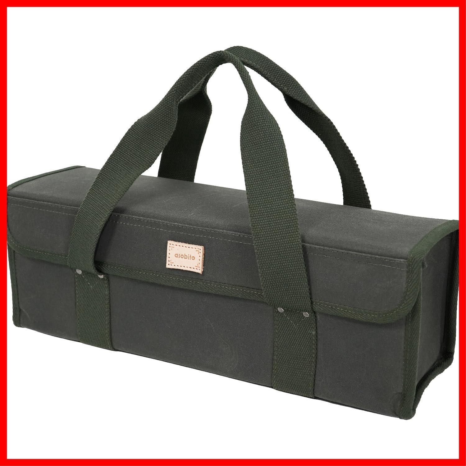 商品 こだわり 綿帆布ケース 本物志向 防水 ペグ 収納バッグ 調味料 収納ケース コーヒーセット オリーブ キャンプ Mサイズ アウトドア ツールボックス キッチン asobito アソビト abo-005OD