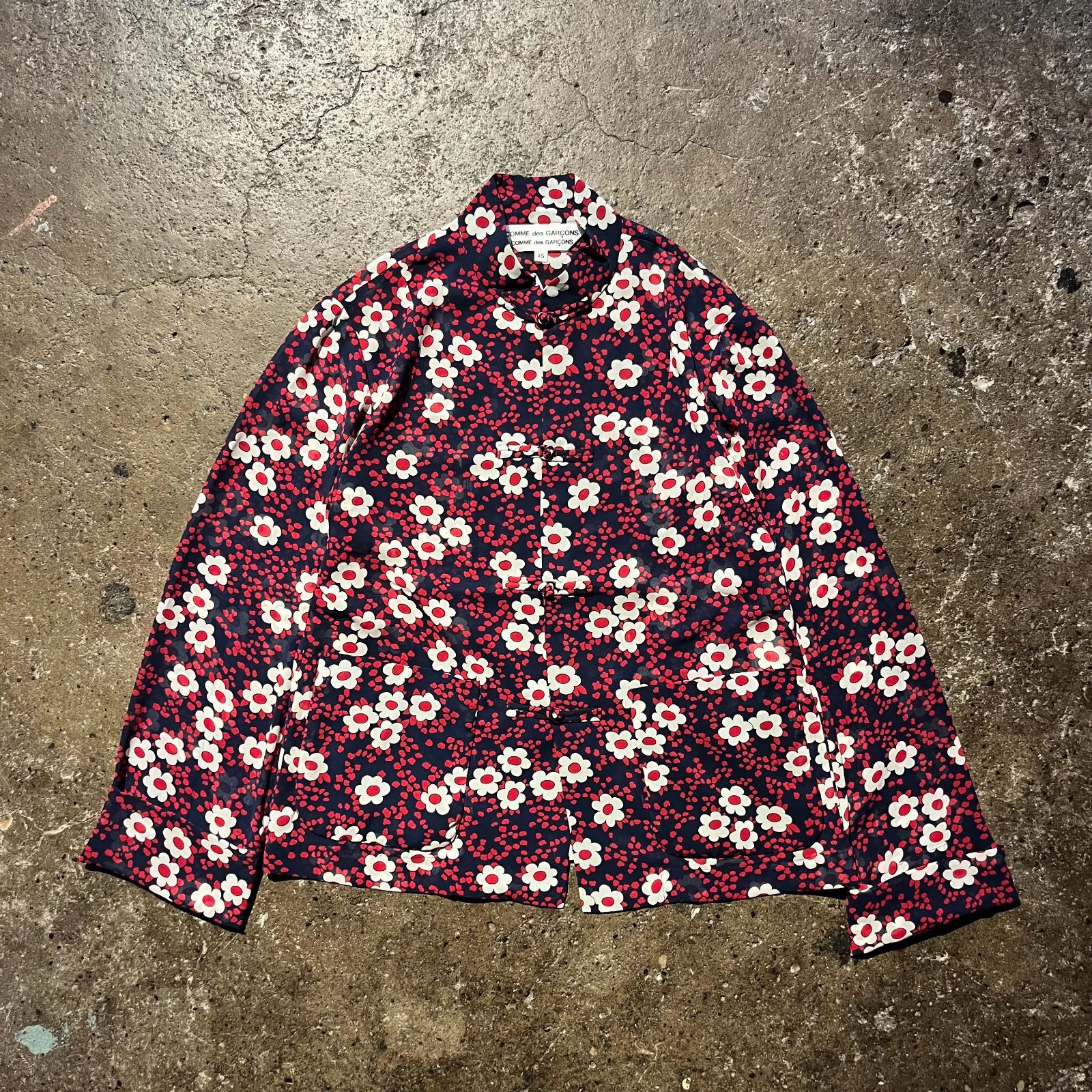 COMME des GARCONS COMME des GARCONS 22ss 花柄チャイナジャケット