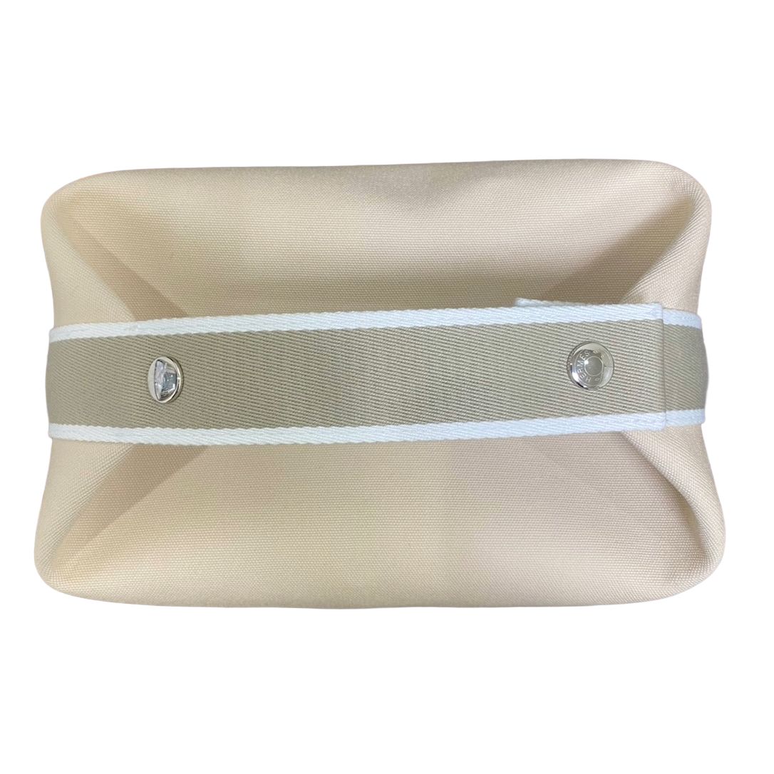 エルメス HERMES ポーチ ブリッド ア ブラック GM ベージュ シルバー金具