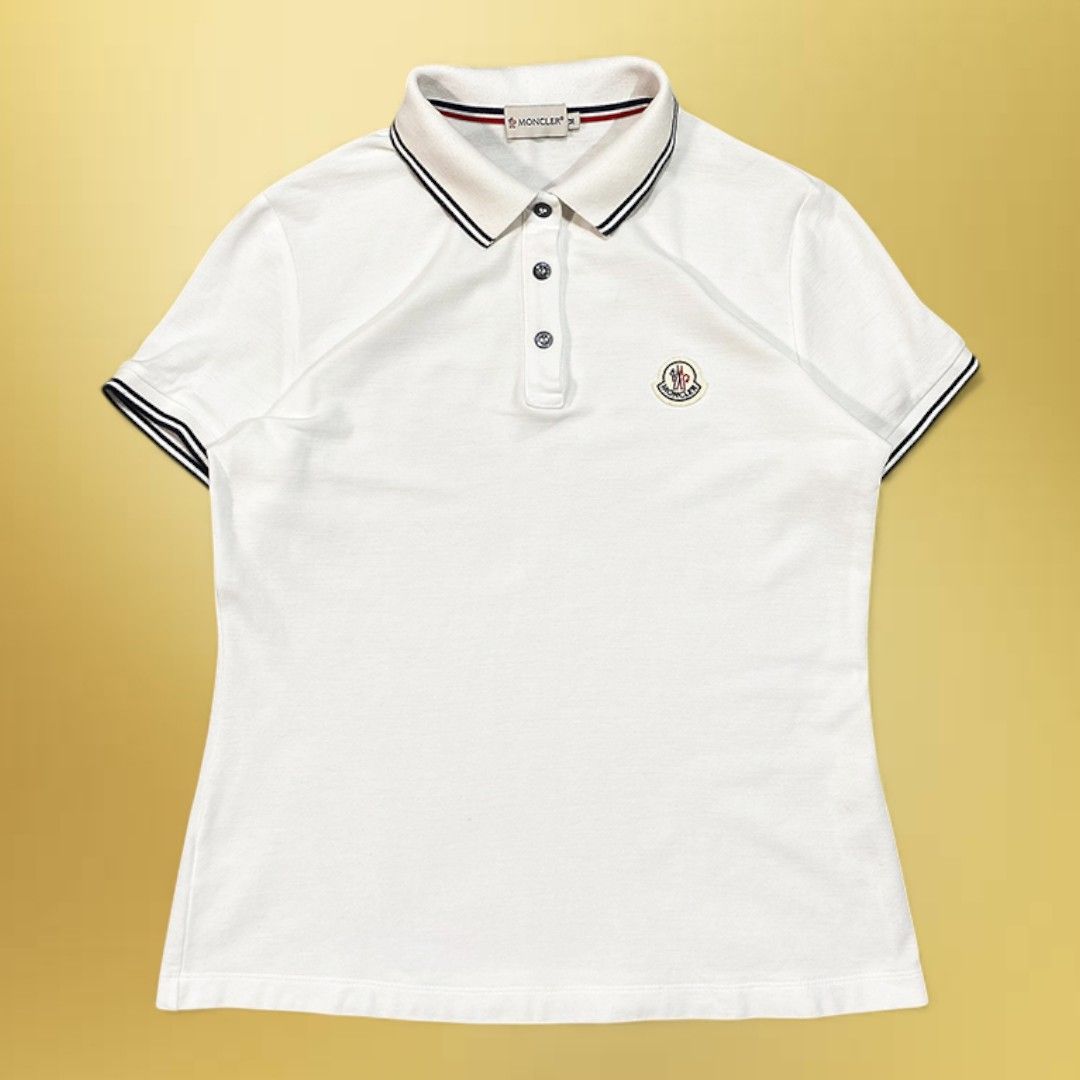 MONCLER モンクレール 半袖 ポロシャツ M ホワイト KT60-D9-KG