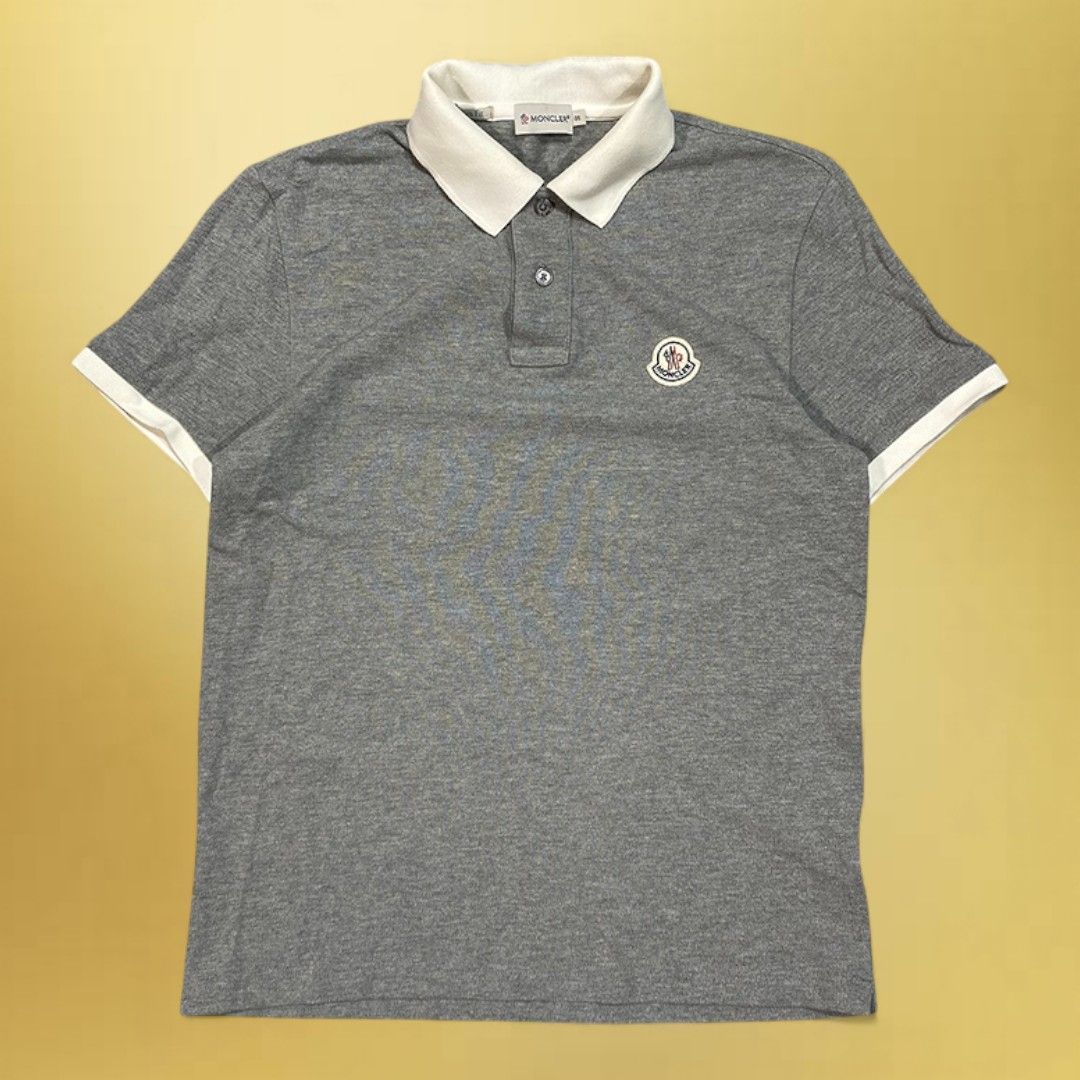 MONCLER モンクレール 半袖 ポロシャツ S グレー KT 60-D 9-KG