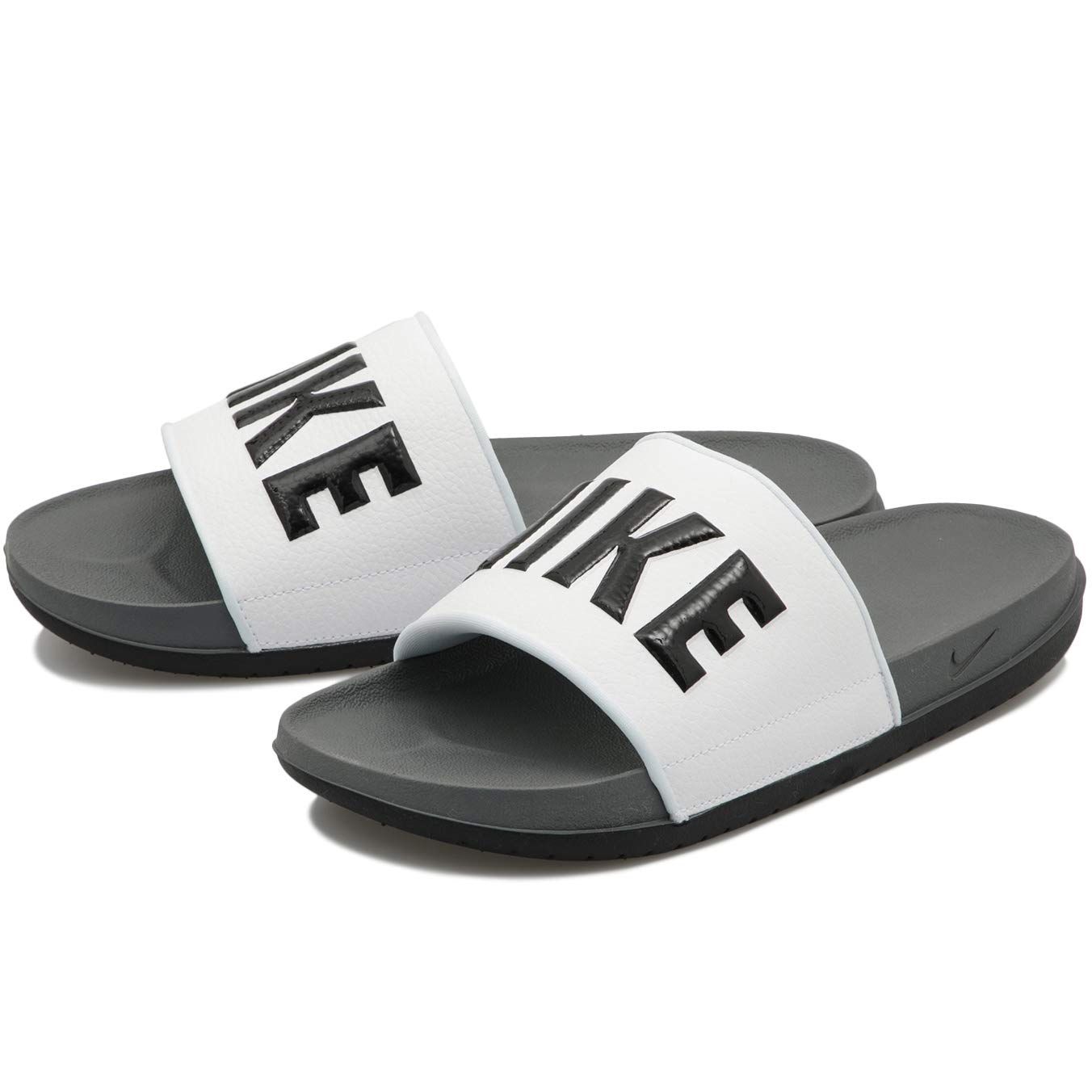 ナイキ オフコート スライド OFFCOURT SLIDE グレー ブラック BQ4639-001 30.0cm 日本 グレー ブラック 30.0 cm