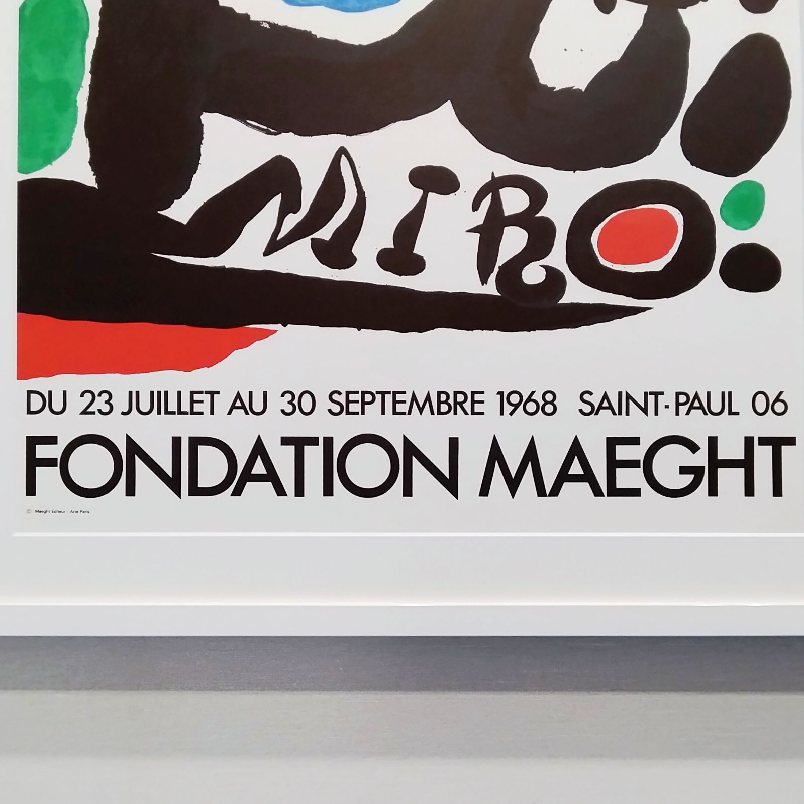 ジョアン・ミロ マーグ財団美術館展 1968年 リトグラフポスター 版画