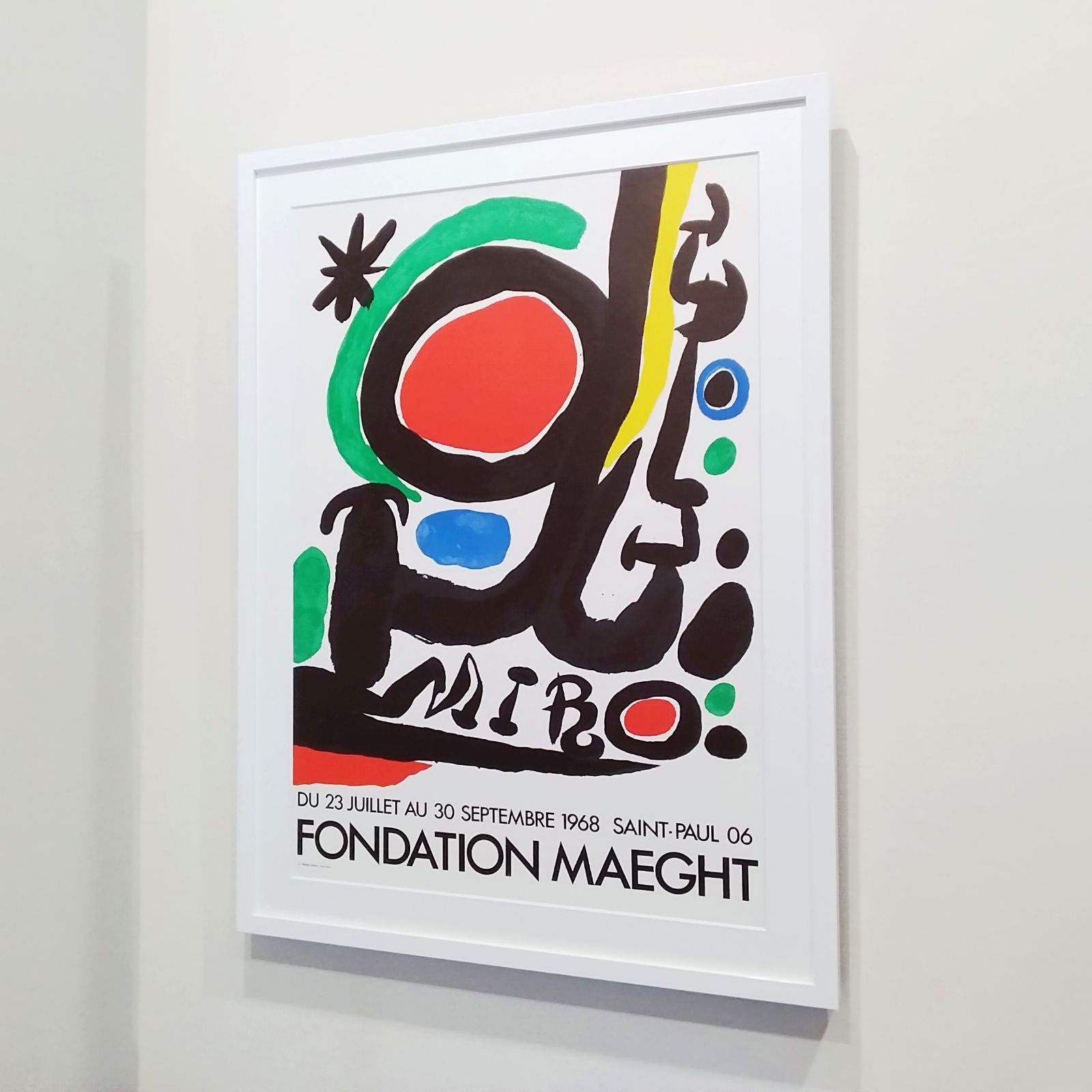 ジョアン・ミロ マーグ財団美術館展 1968年 リトグラフポスター 版画