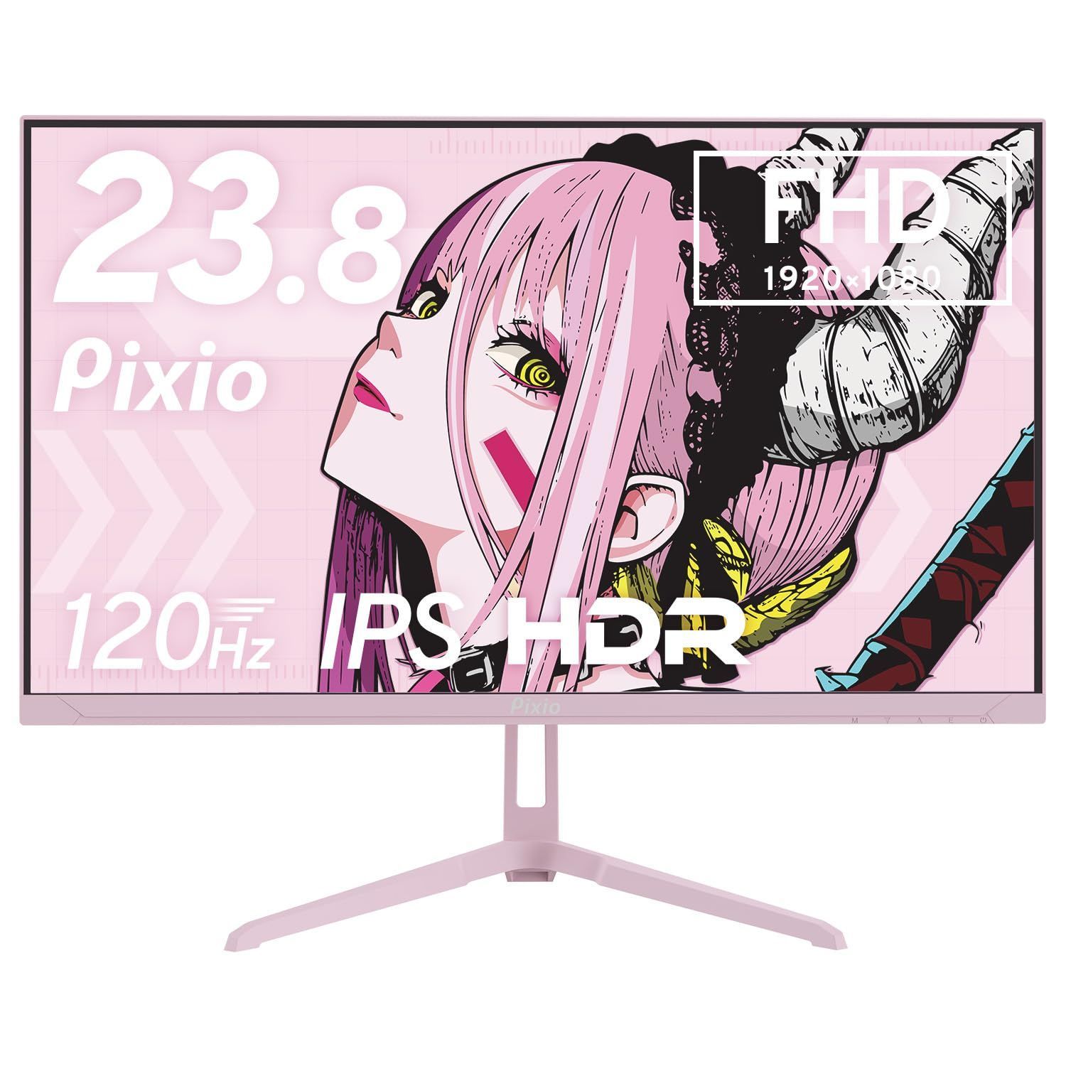 数量 IPS パステルピンク 120Hz FHD ピクシオ 23.8インチ HDMI ゲーミングモニター Pink VGA Pastel 4ms Wave PX246 ps5 Pixio