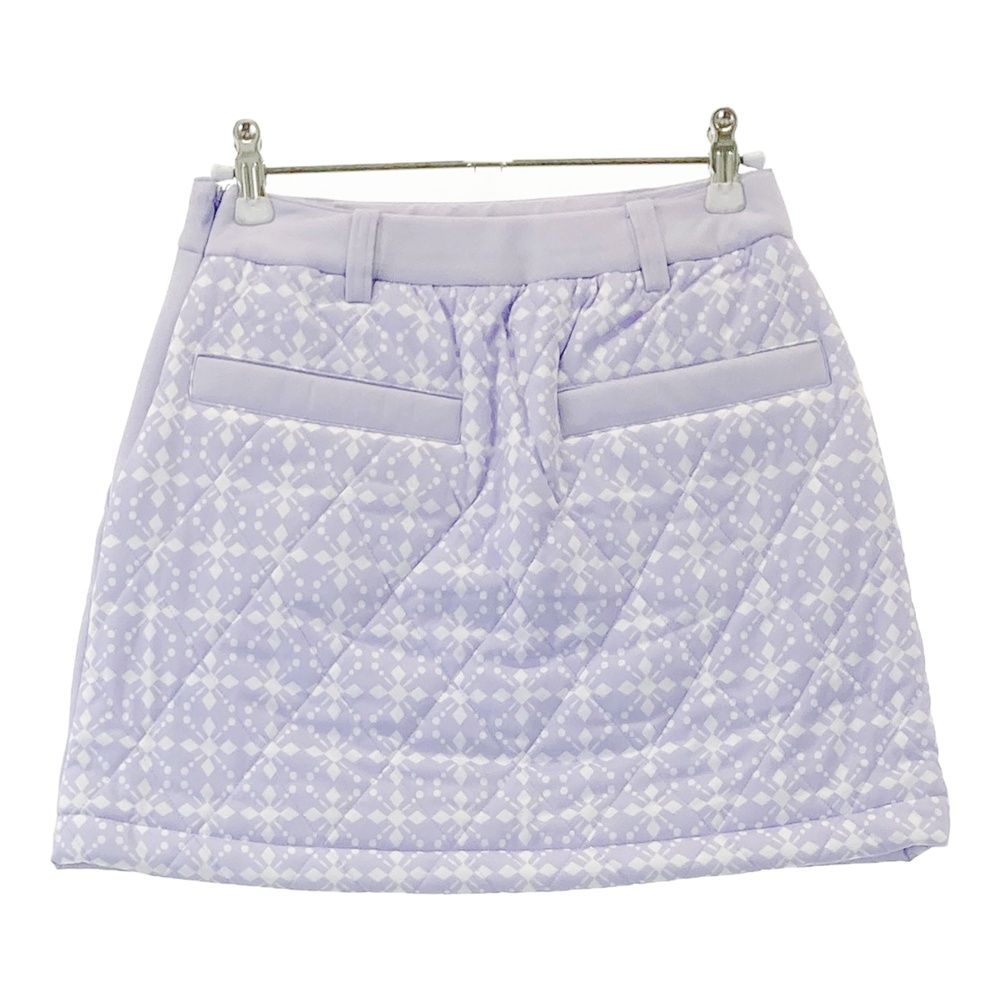 【新品】キャロウェイ中綿スカート サイズSS サイズ：SS CALLAWAY キャロウェイ ; 中綿スカート 総柄 パープル系