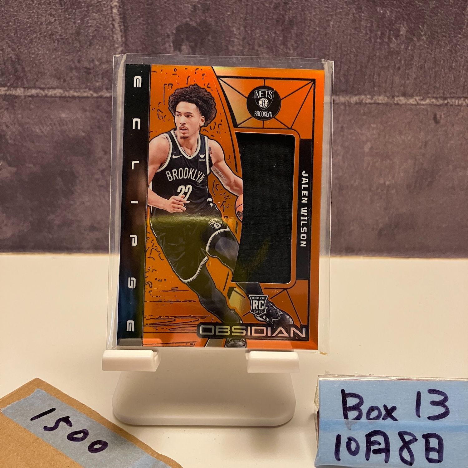 2023-24 Panini Obsidian Jalen Wilson 65/99 Brooklyn Nets ジャージ