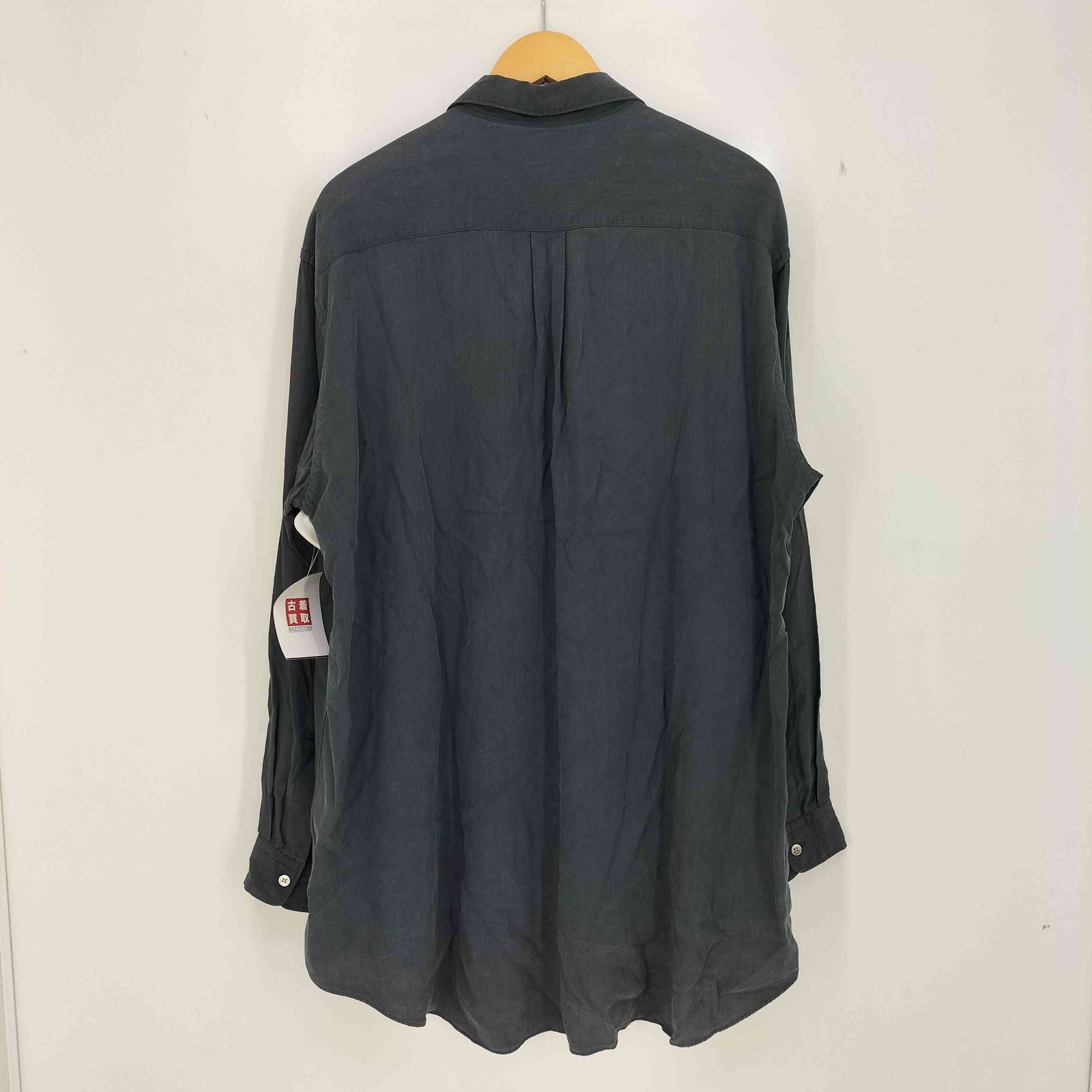 ワイズフォーメン Ys for men 90s 茶タグ ライン 生地切替 開襟 長袖