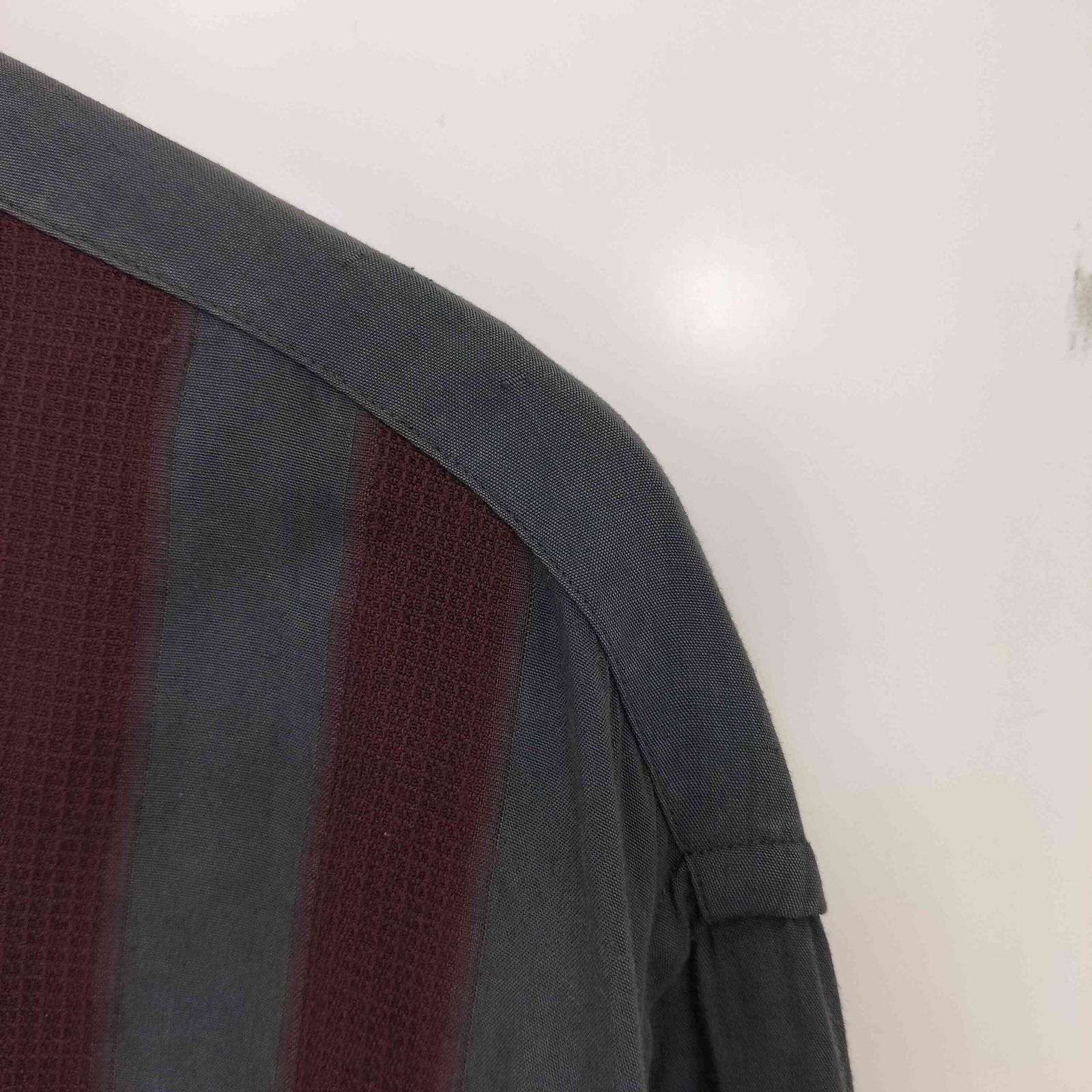 ワイズフォーメン Ys for men 90s 茶タグ ライン 生地切替 開襟 長袖