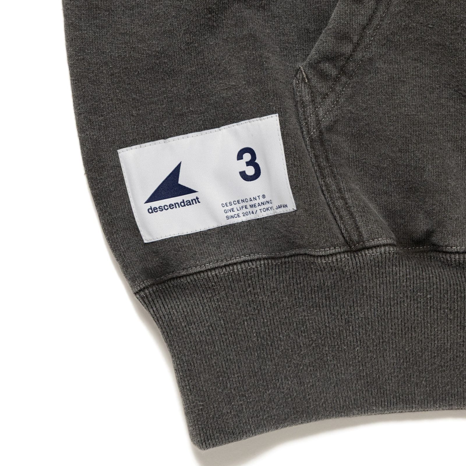 DESCENDANT CACHALOT HOODY PIGMENT DYE パーカー 252ATDS-CSM02 