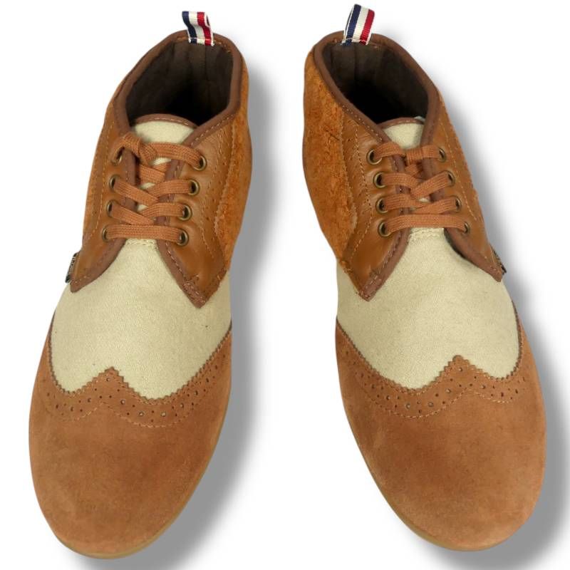 Goliath ゴライアス ブーツ 26.5 本革 チャッカブーツ スニーカー ウィングチップ メンズ 43 茶 キャメル ベージュ レースアップブーツサイズ26.5cm一覧 SEULB屋着古 NR4730