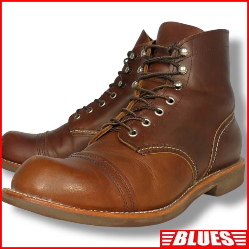 TICK TOCK ティックトック ブーツ 28 本革 ワークブーツ スピードフック メンズ 茶 45 ワークブーツサイズ28cm一覧←SEULB屋着古← NR4726