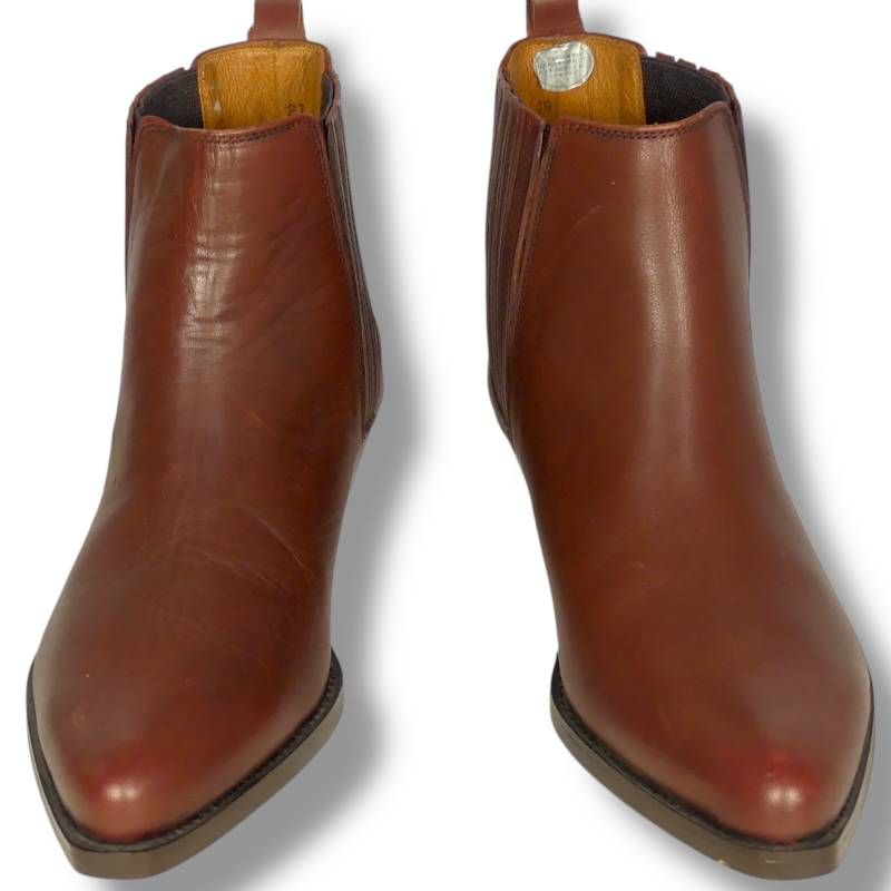 REDWOOD RIVER レッドウッドリバー サイドゴアブーツ 25.5 本革 メンズ ハイヒール ウエスタンブーツ 茶 ブーツ サイドゴアブーツサイズ25.5cm一覧 SEULB屋着古 NR4728