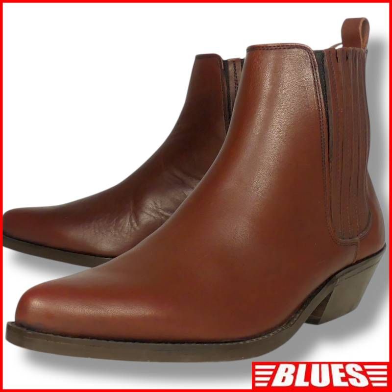 REDWOOD RIVER レッドウッドリバー サイドゴアブーツ 25.5 本革 メンズ ハイヒール ウエスタンブーツ 茶 ブーツ サイドゴアブーツサイズ25.5cm一覧 SEULB屋着古 NR4728