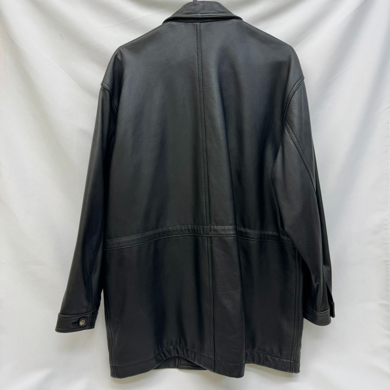 K【ヴィンテージ】INTERMEZZO レザージャケット ブラック Mサイズ 羊革