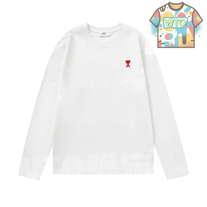  Ami ハートロゴ ロングスリーブTシャツ WT 0輸入 Tシャツ アパレル キャラクターグッズ