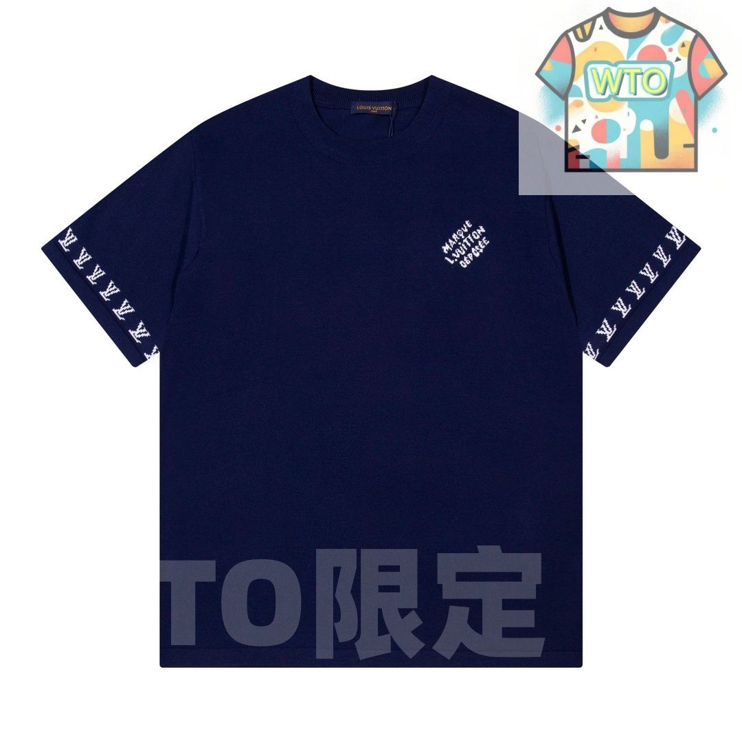 LV ロゴジャカード ニットTシャツ -WT0輸入