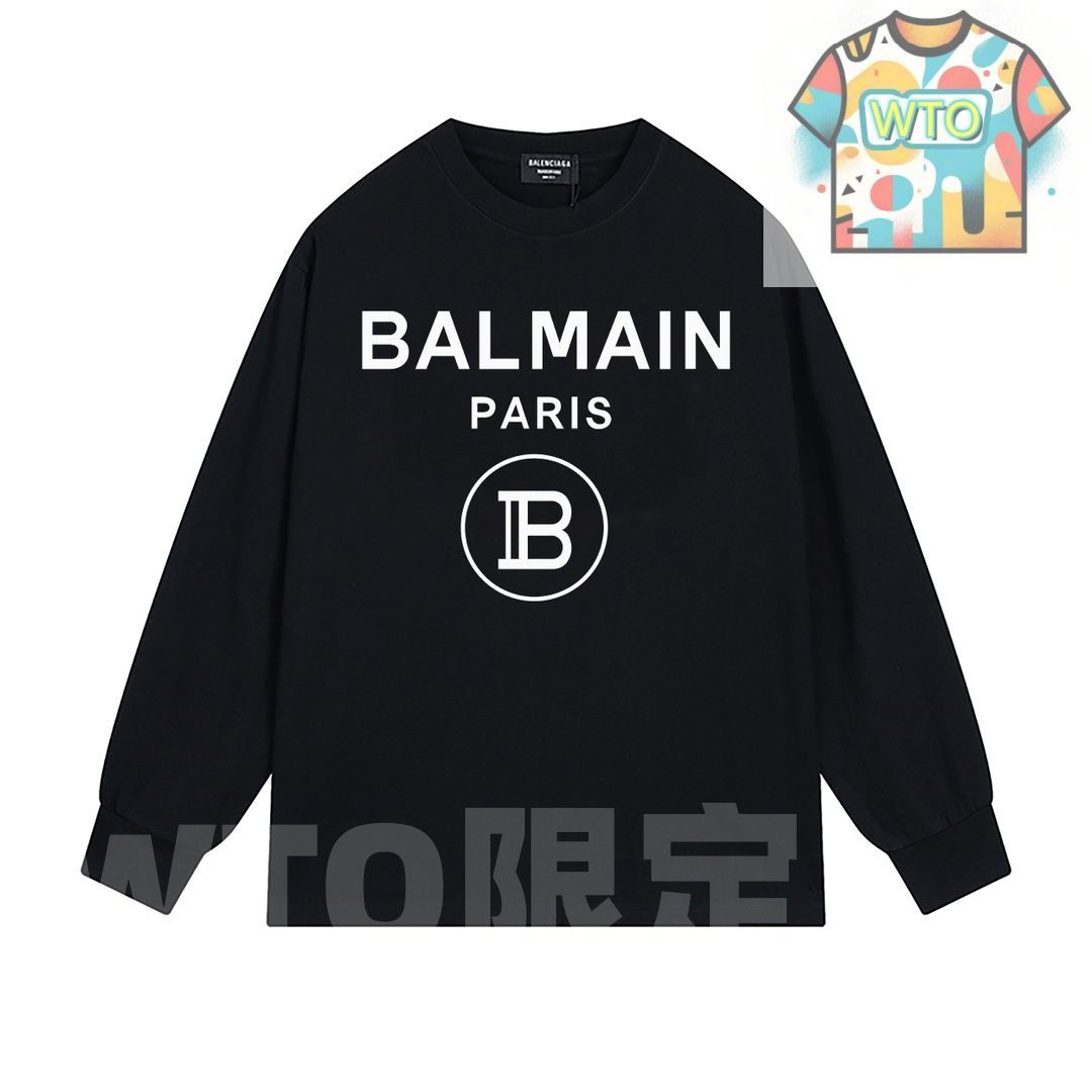 Balenciaga ロゴプリント ロングスリーブTシャツ WT 0輸入
