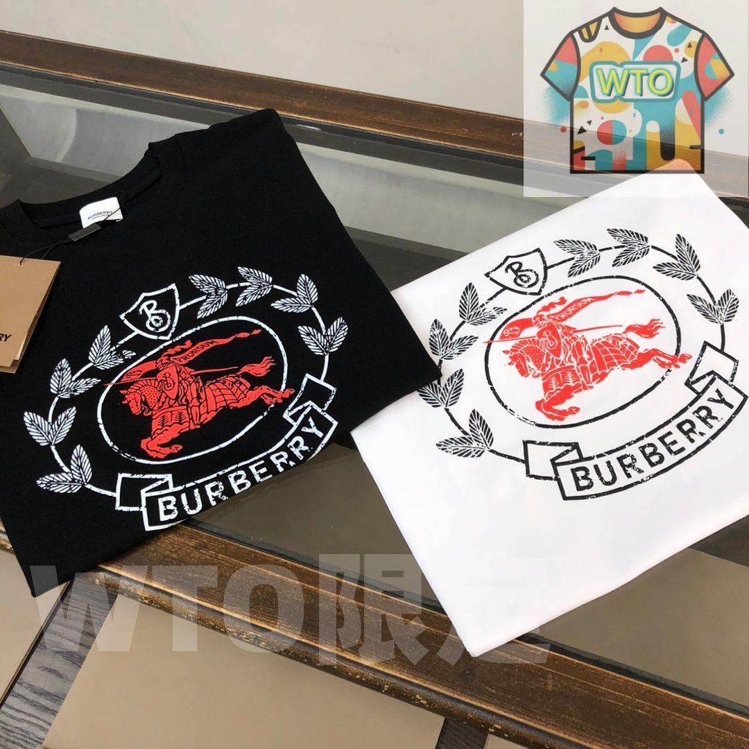 Burberry 春夏 戦馬騎士プリントTシャツ WT 0輸入