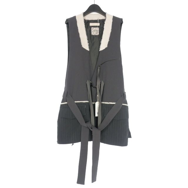 メアグラーティア meagratia 25AW Oversized gilet オーバーサイズジレ ベスト 00 グレー 25283-0401
