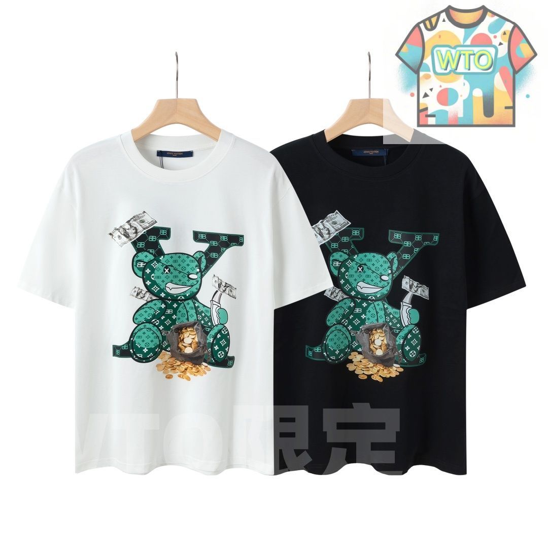 LOUIS VUITTON × Balenciaga コラボ ロゴプリントTシャツ -WT0輸入