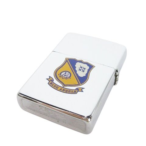 ジッポー ZIPPO BLUE ANGELS ブルーエンジェルス C 130 ファットアルバート オイルライター エンブレム シルバー 1993年製 MN 6 GY 18