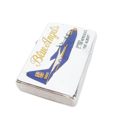 ジッポー ZIPPO BLUE ANGELS ブルーエンジェルス C-130 ファットアルバート オイルライター エンブレム シルバー 1993年製 MN 6 GY 18