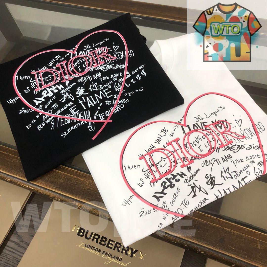 DIOR クルーネックTシャツ 高品質コットンで快適な着心地 WT 0輸入