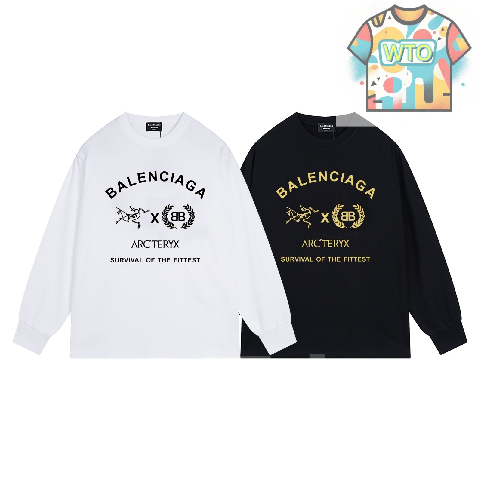 Balenciaga × 始祖鳥 コラボ ロングスリーブTシャツ -WT0輸入