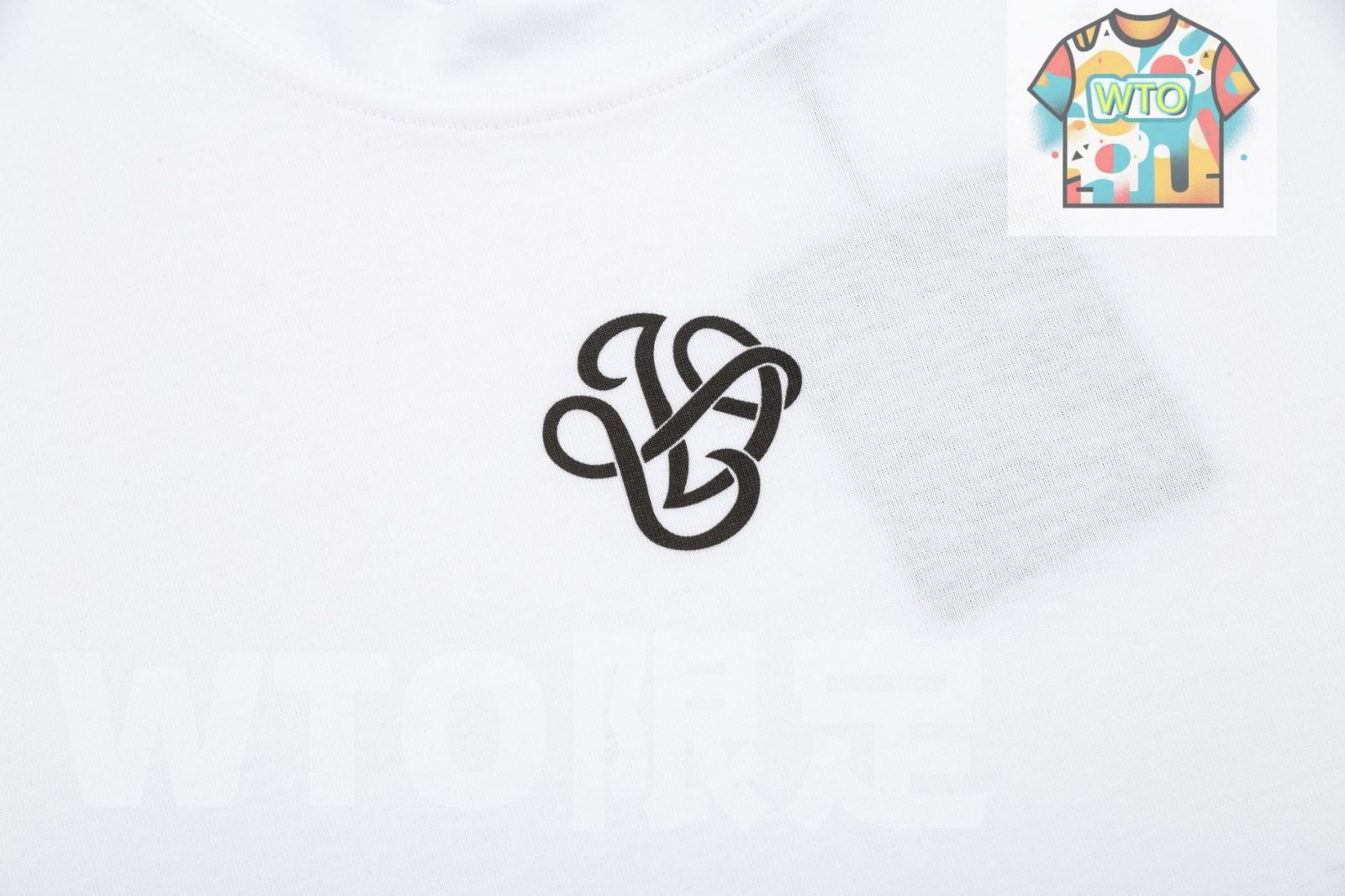 スター＆テキストプリントTシャツ