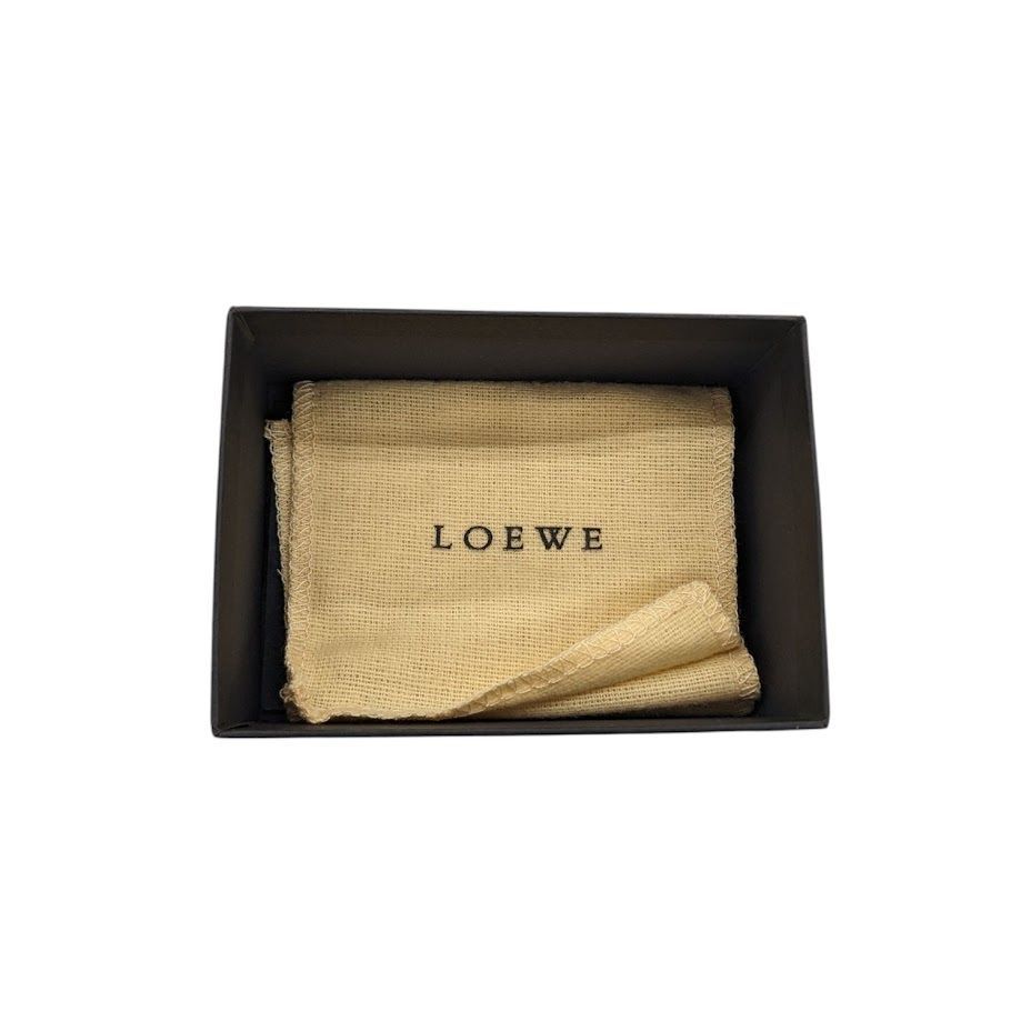  LOEWE ロエベ ナッパアイレ レザー キーホルダー ブルー系 き キーホルダー キーリング 小物