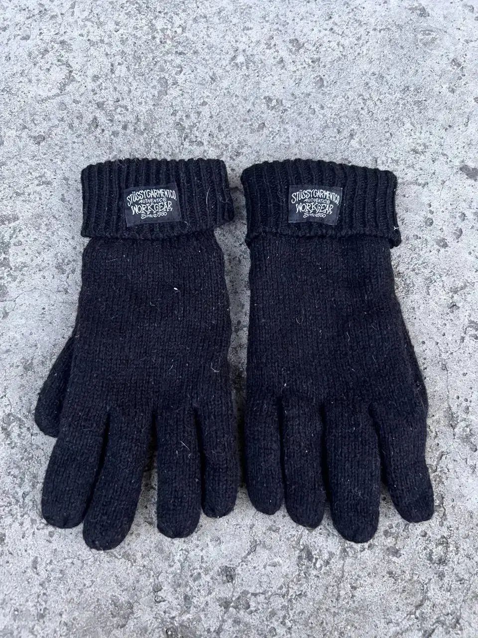 90s STUSSY ステューシー ガーメント オーセンティック ウォークギア ニット 手袋