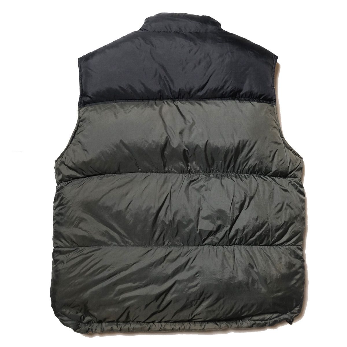 90's オールドネイビー ナイロン フリース リバーシブル ダウンベスト