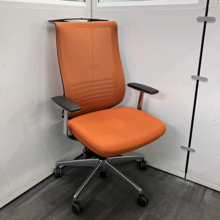 品 コクヨ 固定肘付ベゼルチェア CR A 2863 オレンジ