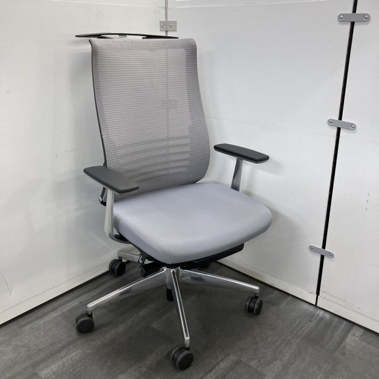 品 コクヨ 固定肘付ベゼルチェア CR-A 2863 グレー