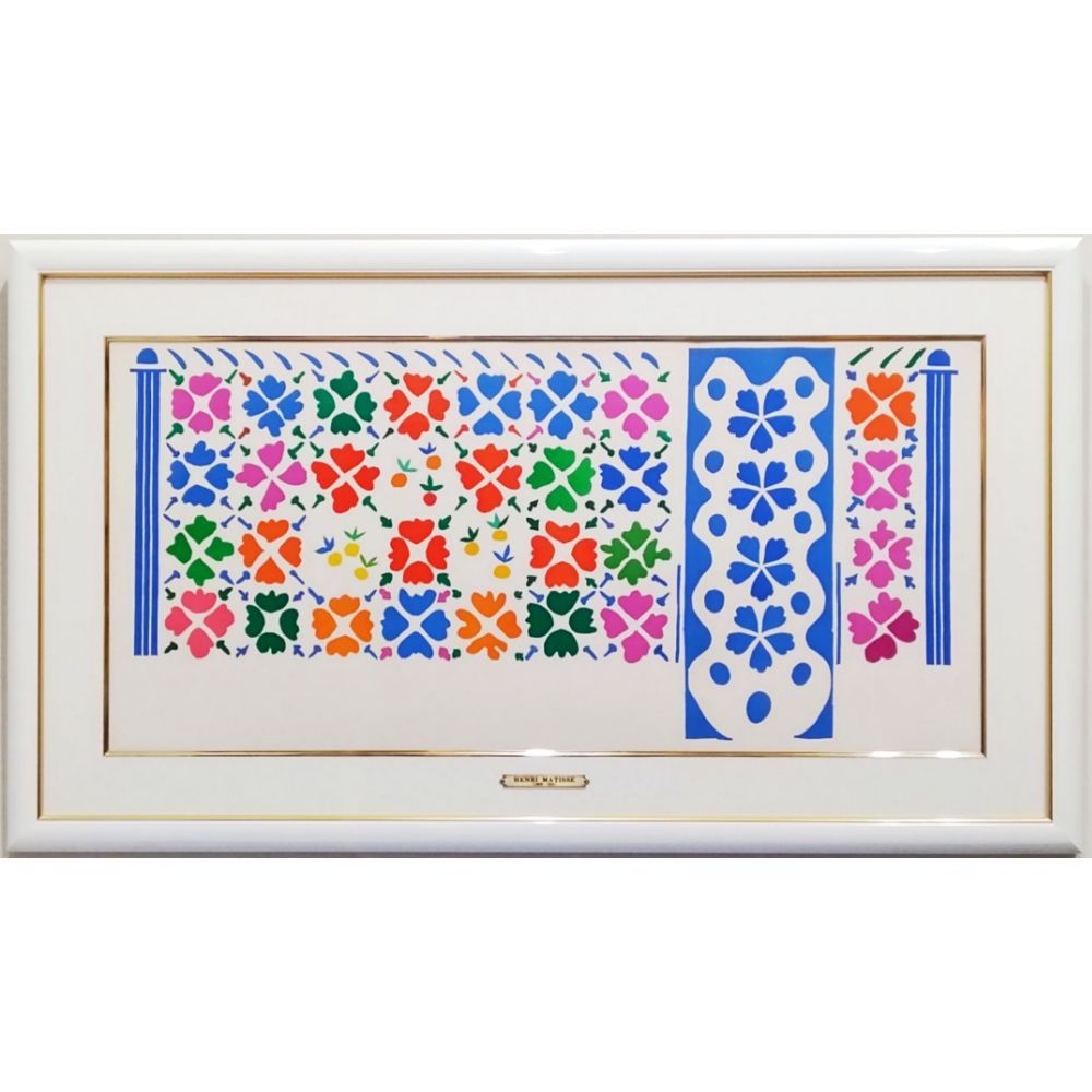 マティス 花と果物 ヴェルヴ誌 1958年 リトグラフ 版画 ムルロー工房 真作