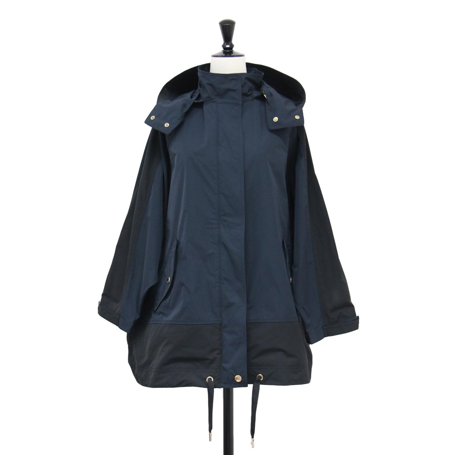 WOOLRICH ウールリッチ フード付きブルゾン ネイビー 中古・古着通販 