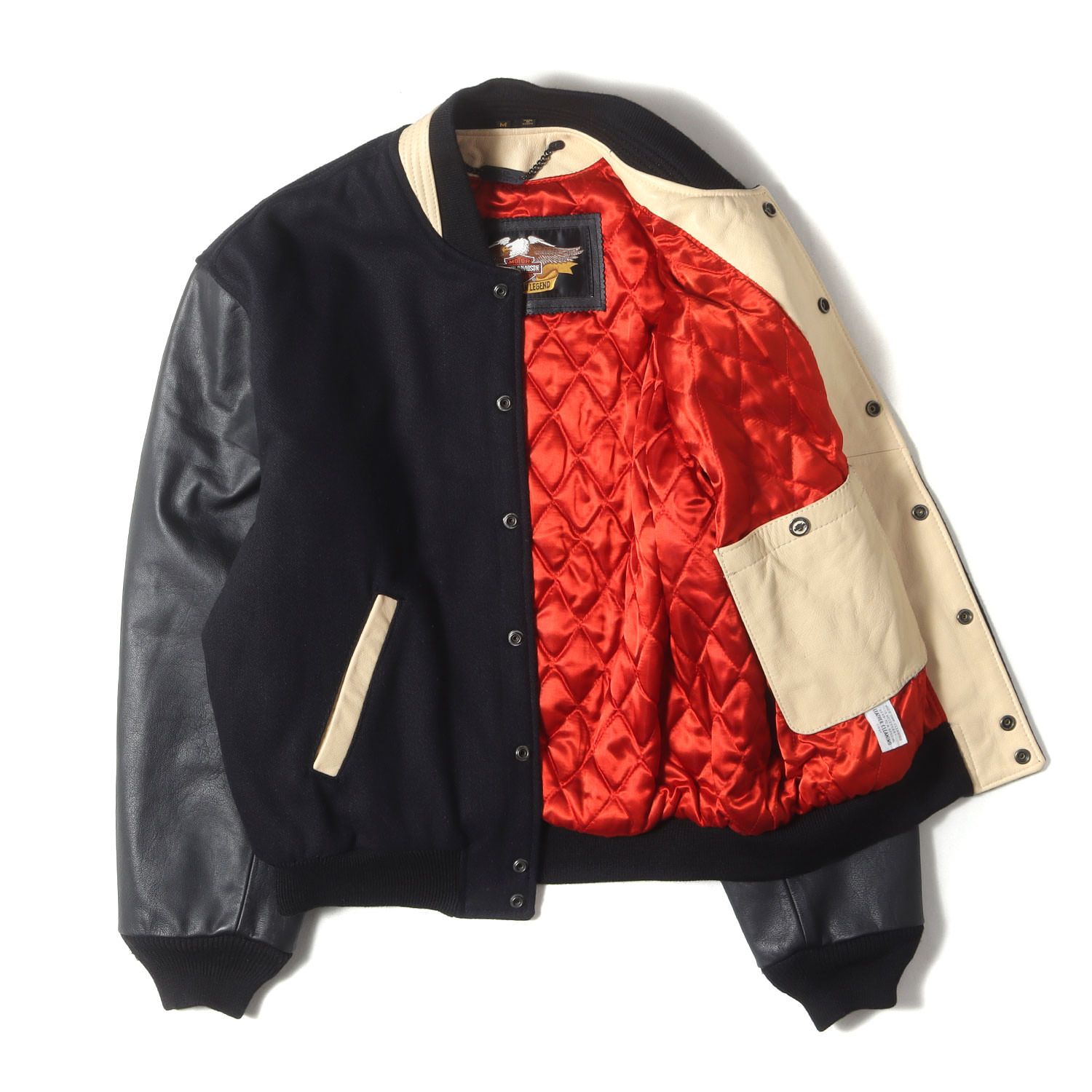 HARLEY-DAVIDSON ハーレーダビッドソン スタジャン ブラック サイズ:M