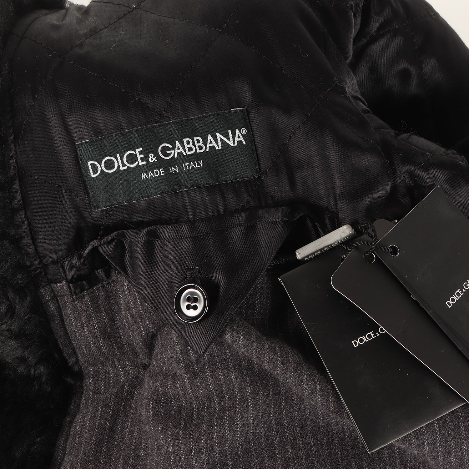 DOLCE&GABBANA ドルチェ&ガッバーナ コート ブラック 黒 サイズ:48