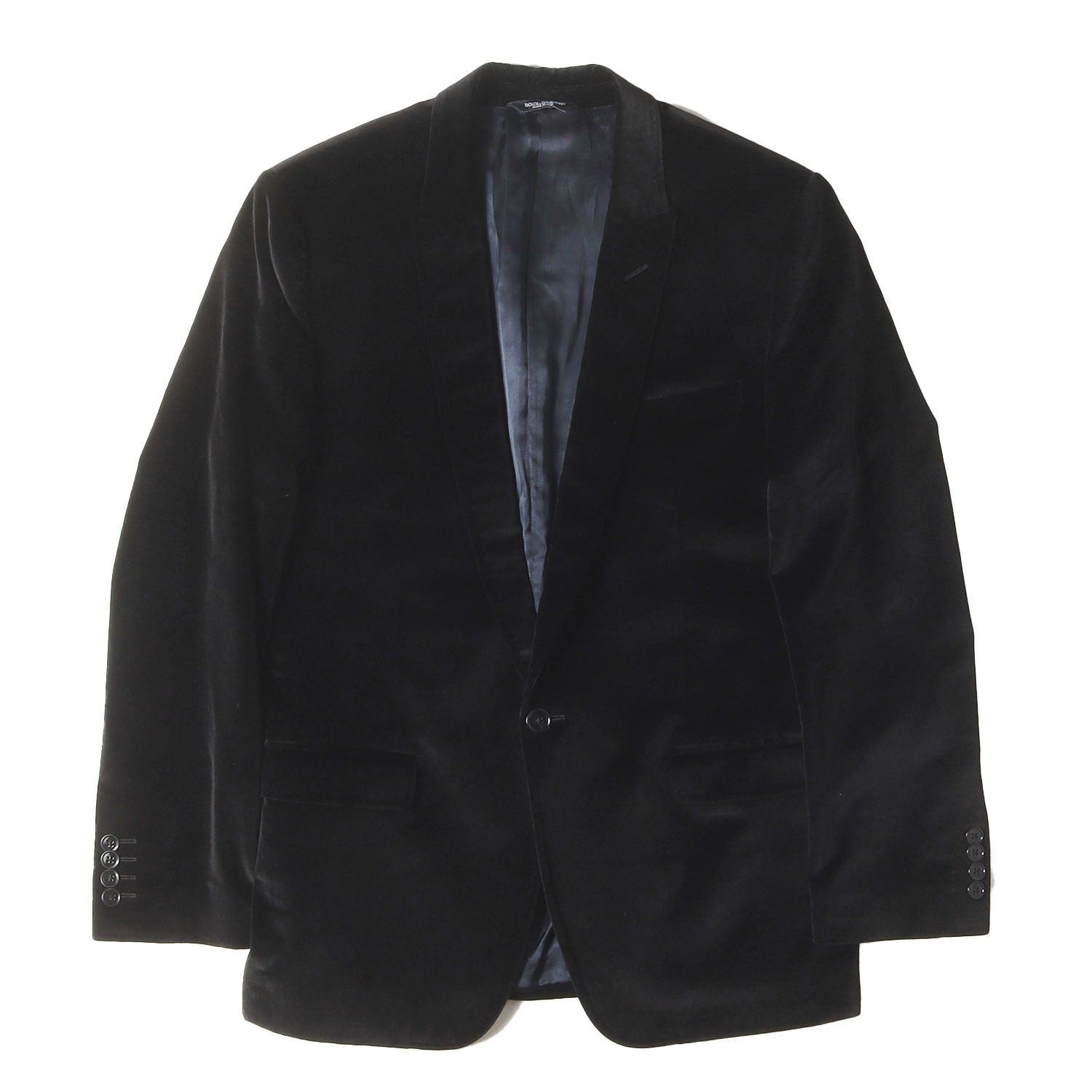 極上品】Dolce & Gabbana ベルベット テーラードジャケット44 極上品