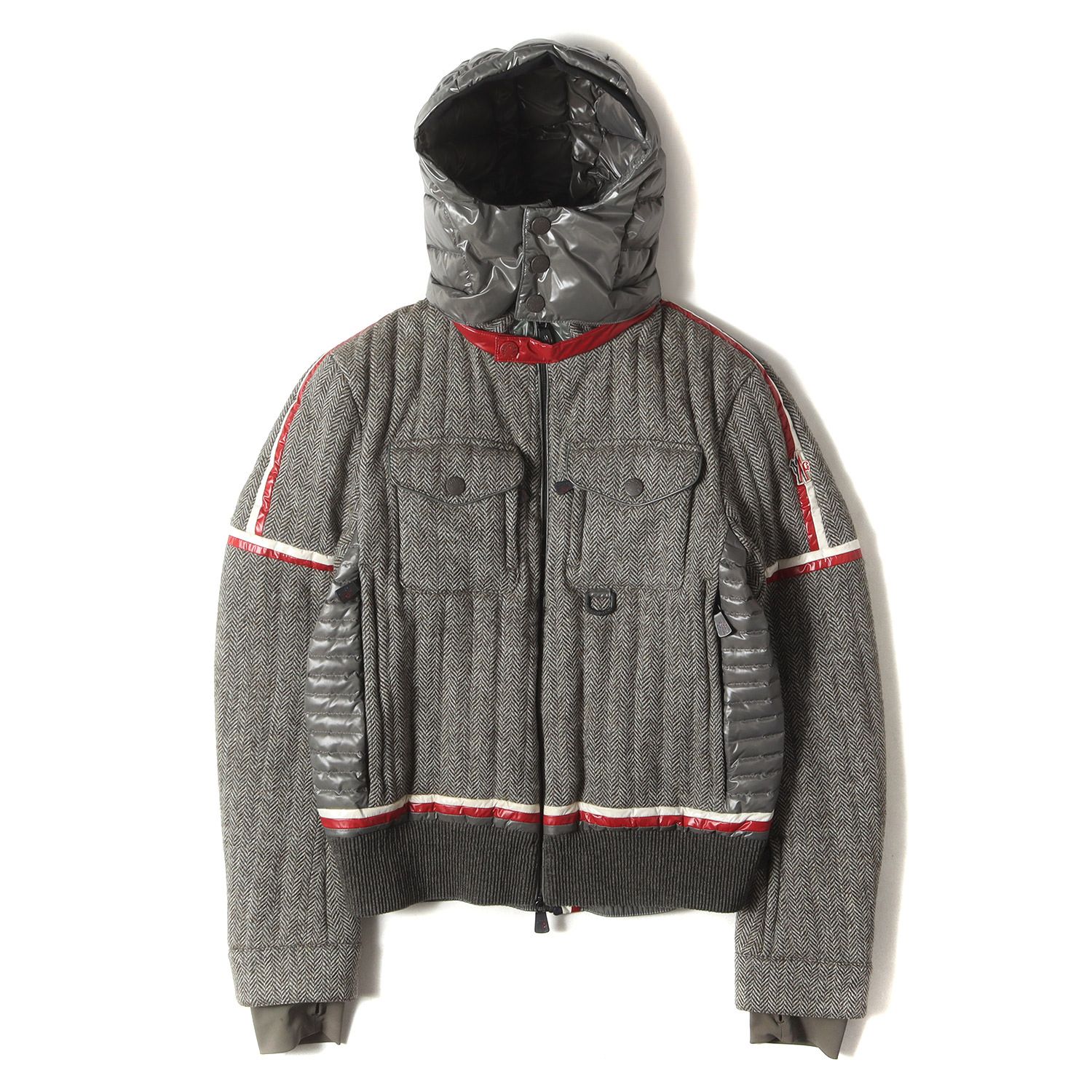 MONCLER モンクレール ジャケット ヘザーカーキ サイズ:3 | フード付き 