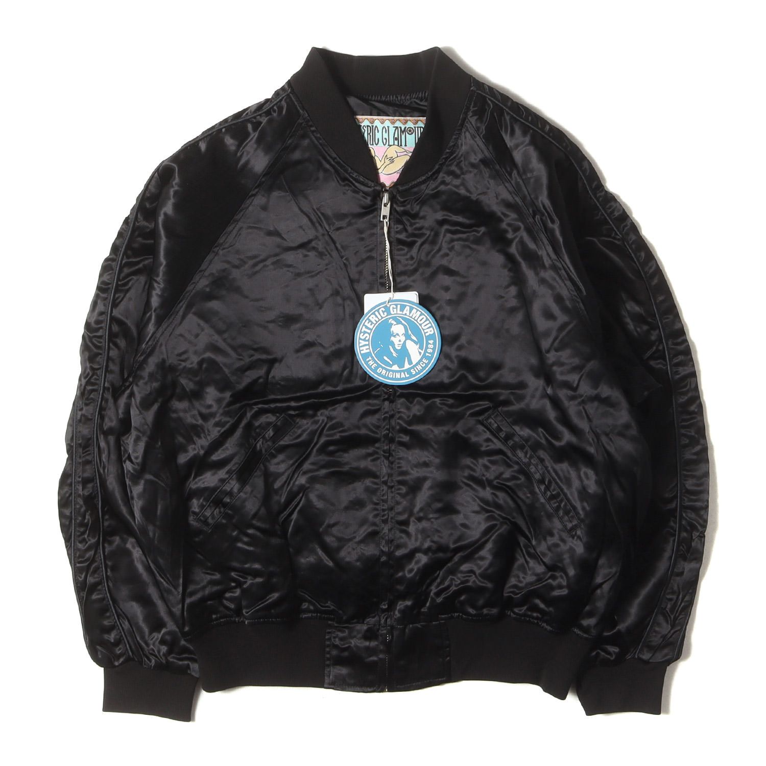 HYSTERIC GLAMOUR ヒステリックグラマー ジャケット ブラック 黒 サイズ L MISS HYSTERIC 刺繍 スカジャン 02193AB17 アウター ブルゾン 上着 メンズ