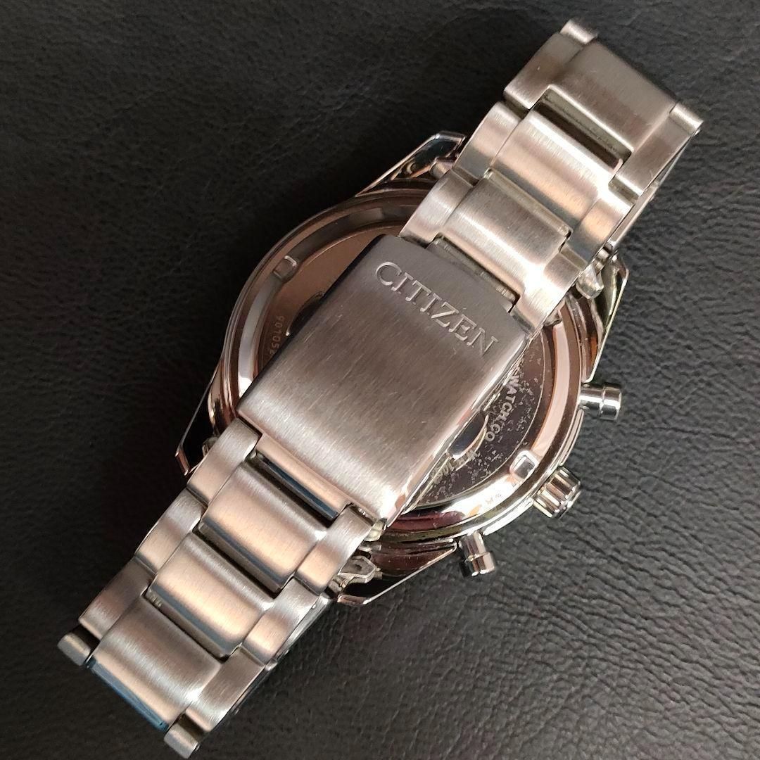 751-1 極美品 CITIZEN シチズン H500 ネイビー シルバー 充電式  